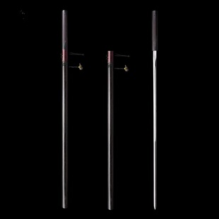 龙泉刀剑文玩细剑镜面高锰钢武术锻炼书房摆件一体长款棍剑未开刃