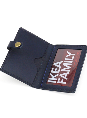 真皮植鞣头层牛皮男卡包驾驶证女搭扣公交卡套复古手工便携零钱包