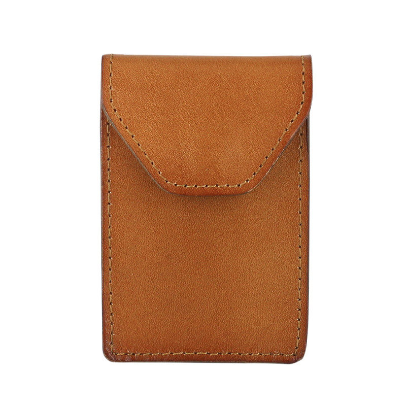 真皮植鞣头层牛皮卡包男竖款立体名片包女式复古小卡夹口袋零钱包