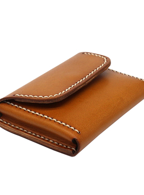 植鞣革驾驶证包女士头层牛皮手工零钱包卡包原创复古真皮名片包男