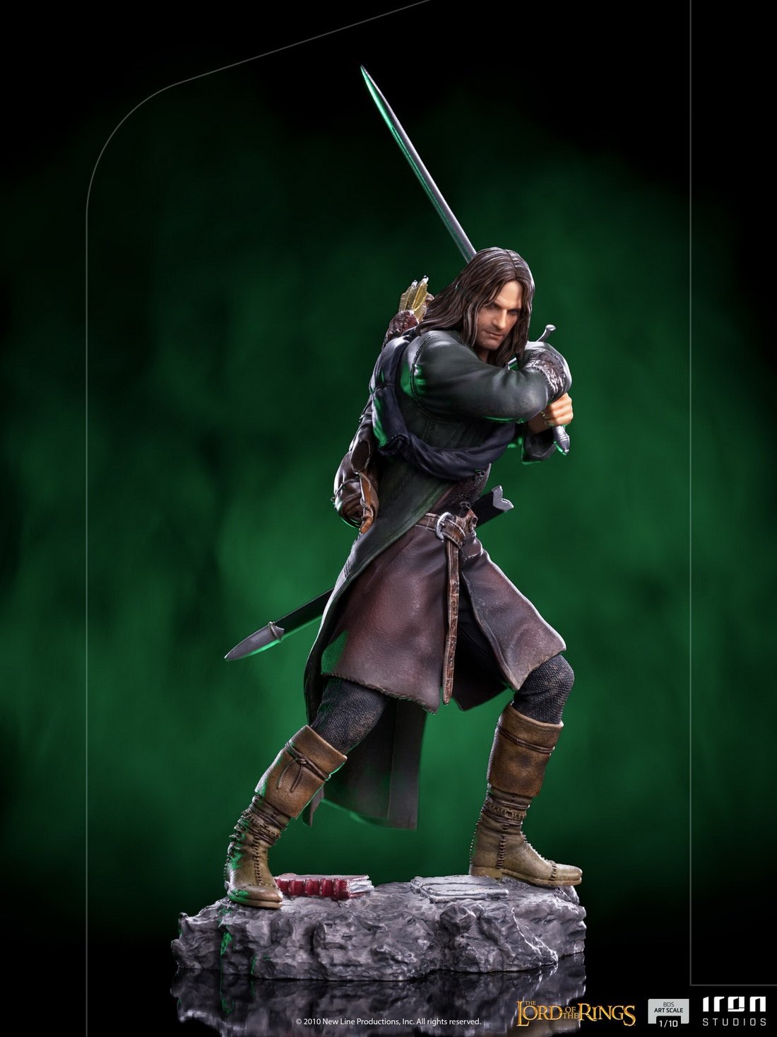 【现货】巴西厂 Iron Studios 1/10 指环王 魔戒 阿拉贡 限量雕像