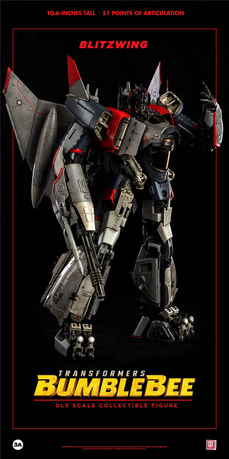 【现货】ThreeZero 变形金刚外传 大黄蜂 闪电 10.6寸 可动人偶