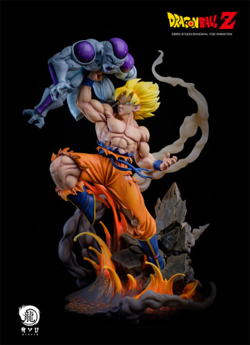 【现货】RYU 龙珠Z 超一悟空 VS 弗利萨 正版限量手办【漫迷坊】