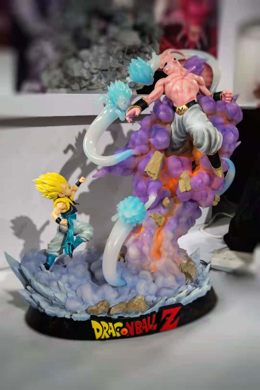 【现货】开天 龙珠Z对战系列 悟天克斯VS魔人布欧 限量GK手办雕像