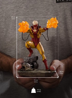 【现货】巴西厂 IRON STUDIOS 1/10 X战警 火人 Pyro 【漫迷坊】