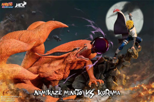 【现货】HEX 火影忍者 波风水门 VS 九尾 正版雕像【漫迷坊】