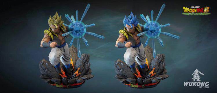 【现货】鑫 WUKONG 发波超蓝 超赛悟吉塔 七龙珠手办GK雕像模型