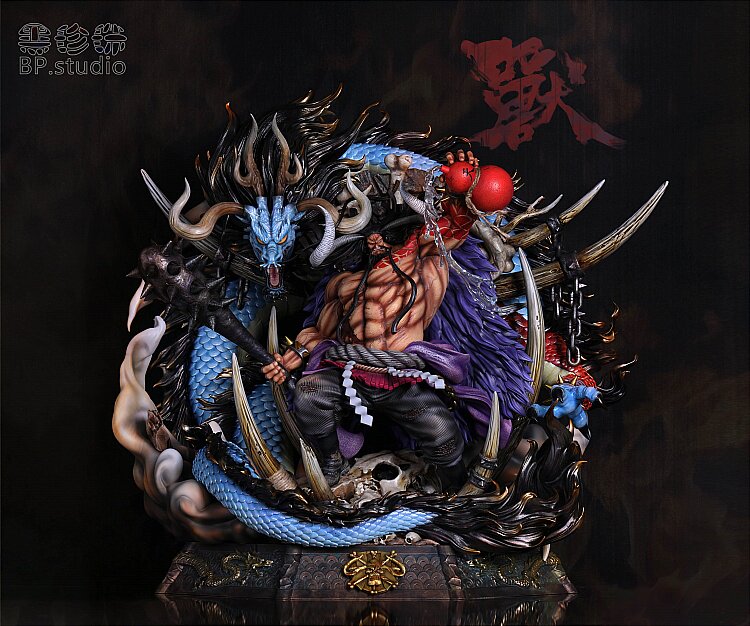 【现货】黑珍珠 海贼王 四皇共鸣系列 凯多 限量GK雕像【漫迷坊】