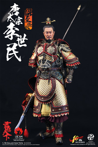【现货】303TOYS 十周年 1/6 帝王系列 唐太宗 李世民 织锦纯铜版