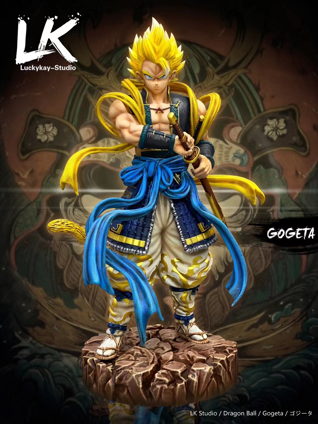 【现货】LK 武士龙珠系列 武士悟吉塔 手办雕像【漫迷坊】