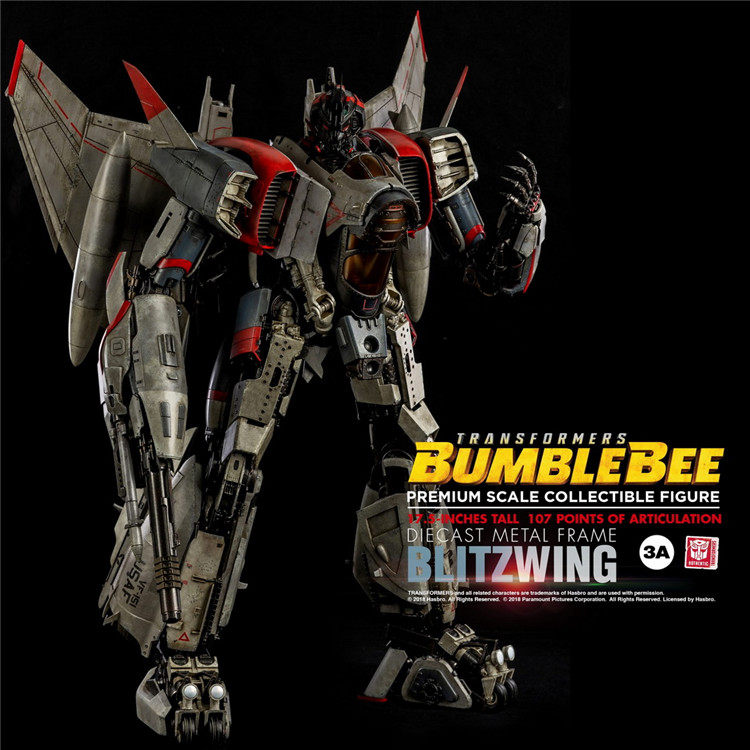 【现货】Threezero 变形金刚 大黄蜂 PREMIUM 闪电 17.5英寸人偶