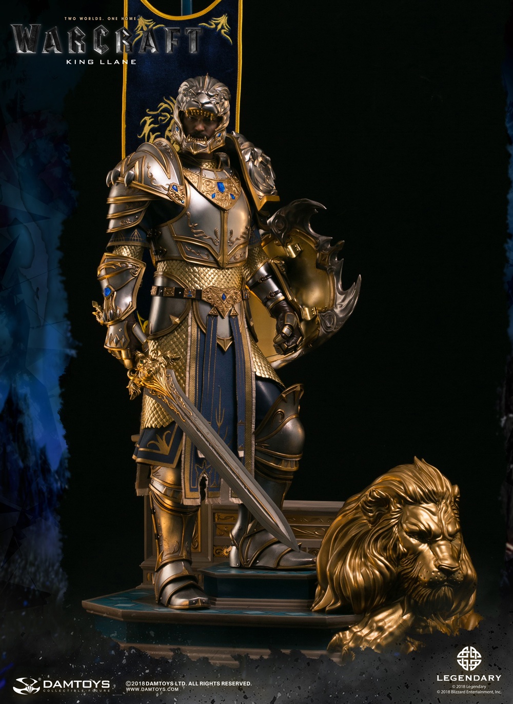 【现货】DAMTOYS DAM DMLW08 28寸 史诗系列 魔兽 莱恩 国王 雕像