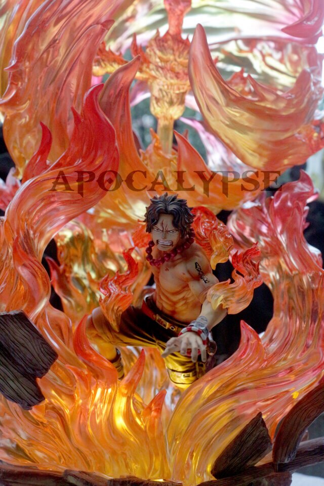 【现货】神启 艾斯 APOCALYPSE 火球 白胡子团 海贼王 GK 手办