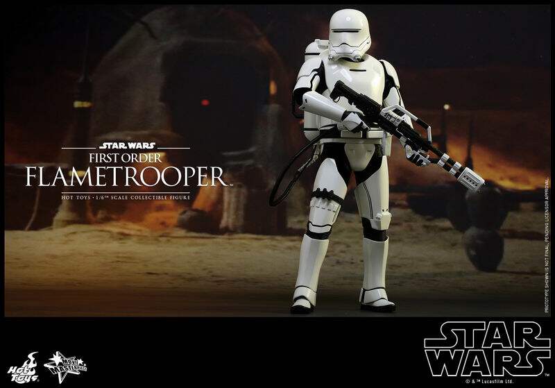 【现货】HOTTOYS HT MMS326 星球大战7 火焰白兵 可动兵人 模型