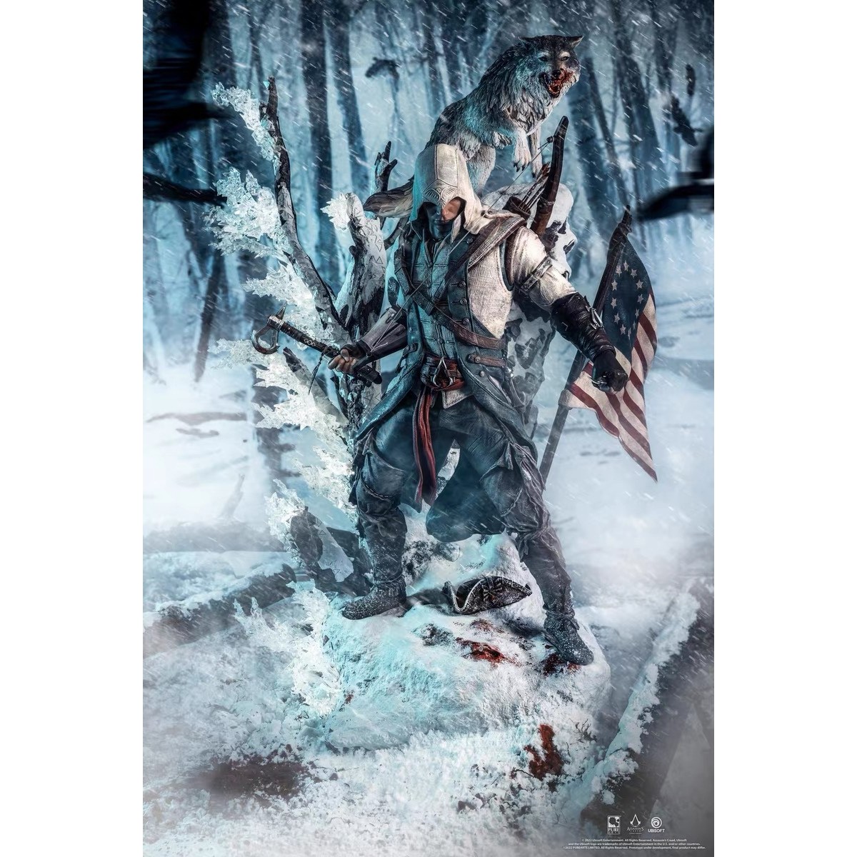 【现货】Purearts 育碧 刺客信条 1/4 康纳 肯威 发光版 限量雕像