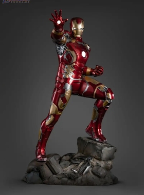 【现货】Queen Studios 漫威钢铁侠MARK43 1/4 全身像 复仇者联盟