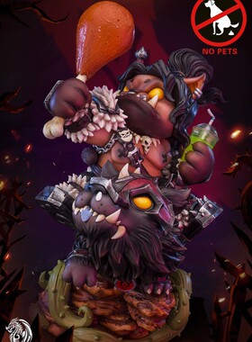 【现货】核玩 Leviathan 魔兽 咆哮喵 地狱咆哮 地狱吼 手办雕像