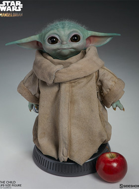 现货 Sideshow 400369 星球大战 曼达洛人 尤达宝宝 1/1比例 雕像