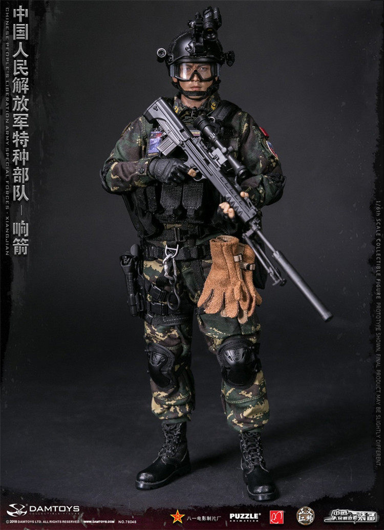 【现货】DAMTOYS DAM 78048 1/6 中国人民特种 响箭 可动人偶