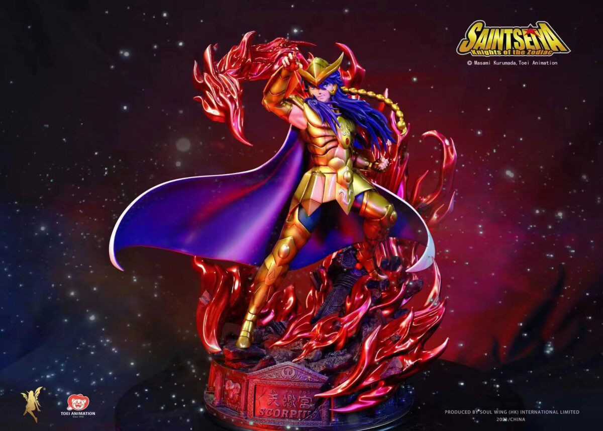 【现货】精灵社 正版授权 圣斗士星矢 1比4 天蝎座 米罗 手办雕像