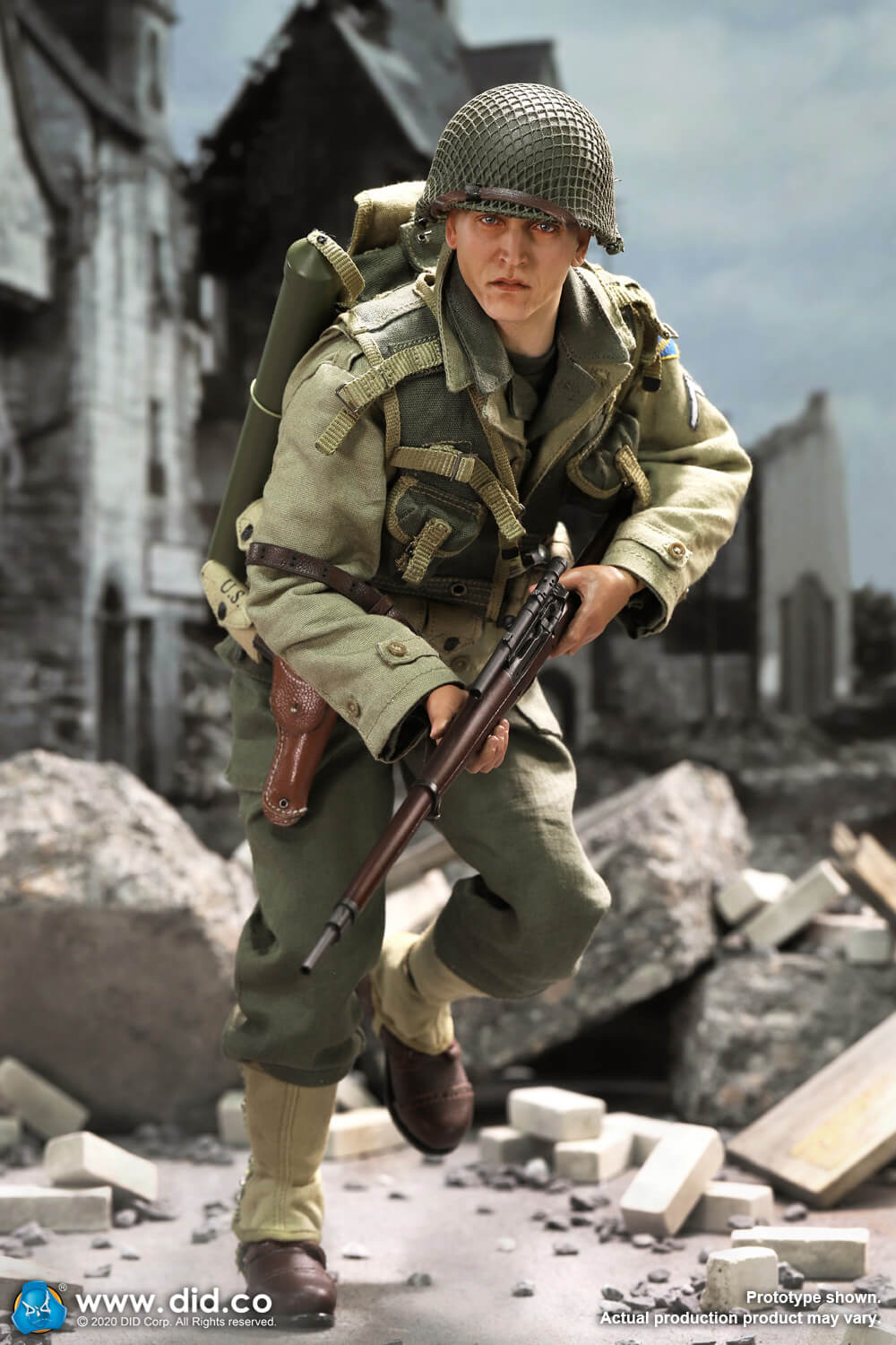 【现货】DID 1/6 二战美军游骑兵小队4 狙击手杰克逊 A80144