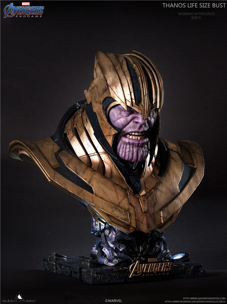 【现货】Queen Studios 灭霸 QS 漫威正版 Thanos 限量雕像 胸像