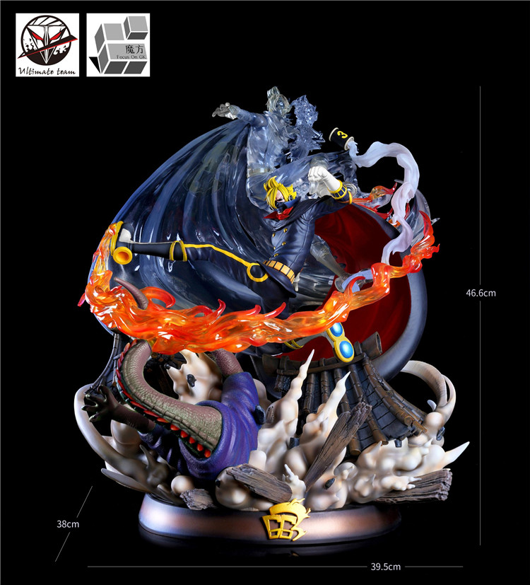 【现货】魔方 JZ 杰尔马66 山治战斗服 海贼王GK 手办模型雕像