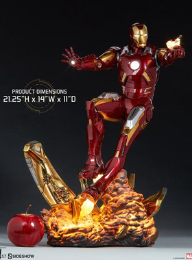 【现货】Sideshow 300281 复仇者联盟 钢铁侠 MK7 Iron Man全身像