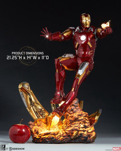 【现货】Sideshow 300281 复仇者联盟 钢铁侠 MK7 Iron Man全身像