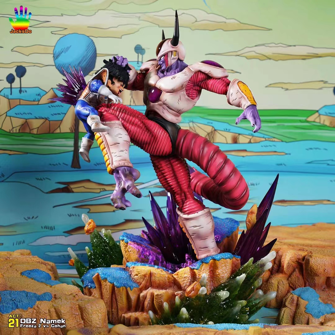 【现货】JacksDo 那美克星篇共鸣 弗利萨2vs悟饭 雕像【漫迷坊】
