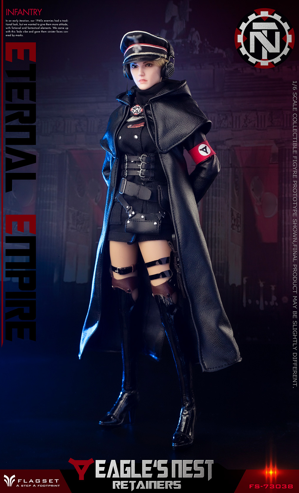 【现货】FLAGSET FS-73038 1/6 永恒帝国 鹰巢近卫军 玛蒂娜 兵人