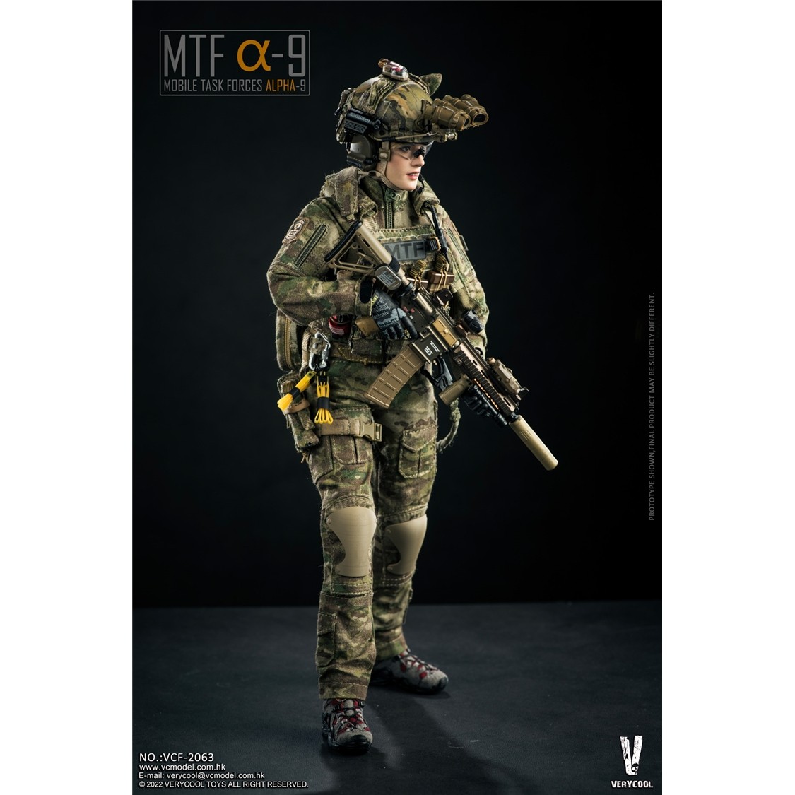 现货 verycool vcf-2063 1/6 机动特遣队mtf alpha-9 队员 可动