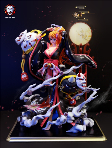 天狮 娜美 和之国 歌舞伎 海贼王 限量GK手办雕像【漫迷坊】