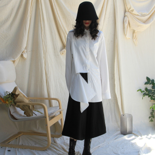 宽松文艺小众设计师款 不规则衬衫 OVERSIZE宽松 衬衫 cdg