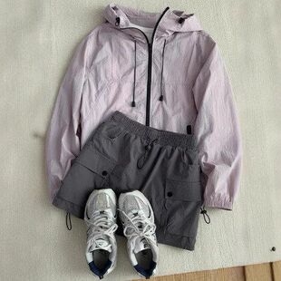 户外薄款 女装 冲锋衣外套小个子运动穿搭 2026新款 山系防晒衣女春季