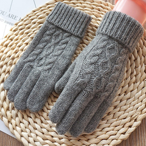 克拉斯卡 秋冬季女士针织毛线保暖手套拧花羊毛触屏全指开车手套,服饰配件/皮带/帽子/围巾,手套,淘宝优惠券,粉丝福利购,淘宝优惠卷