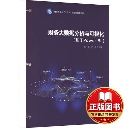 正版全新财务大数据分析与可视化(Power BI)9787542974846黄祺 卢洁立信会计出版社2024-01-11