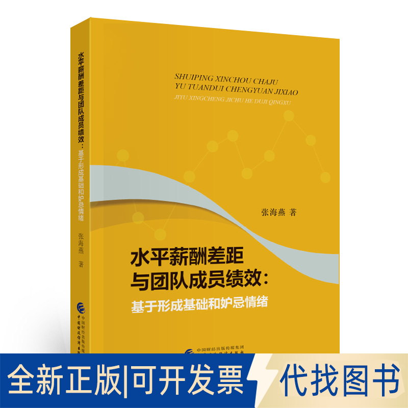 正版全新水平薪酬差距与团队员效:基于形成基础和妒忌情绪9787509598641张海燕中国财政经济出版社一2020-12-01