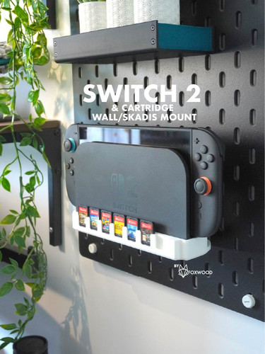 适用宜家SKADIS 斯考迪斯 宜家洞洞板配件 Switch 2 Dock底座支架