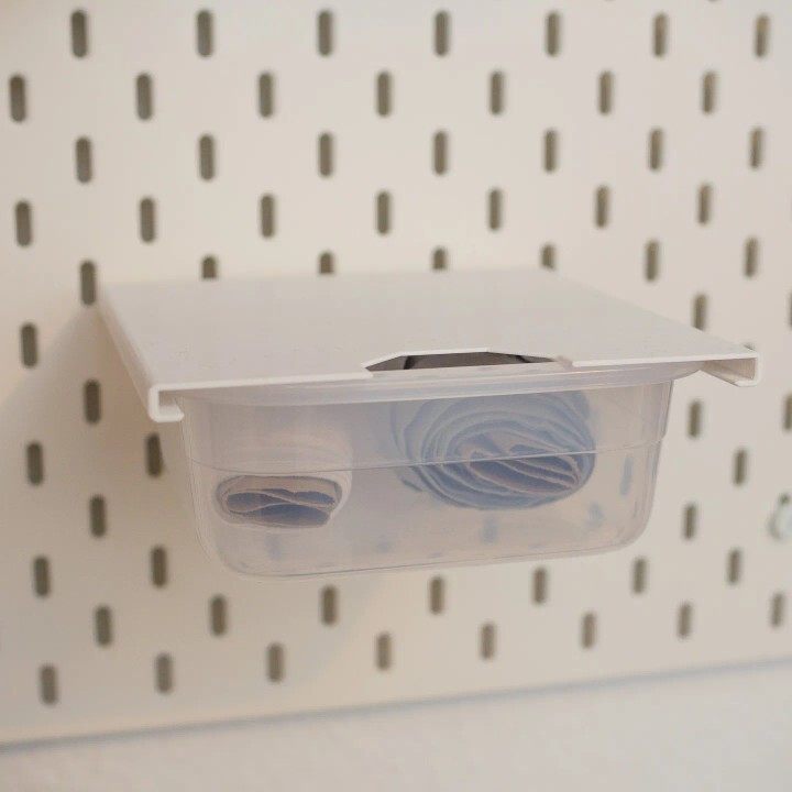 适用斯考迪斯 宜家洞洞板配件 宜家365+ 750ml盒子支架（不含盒）,收纳整理,收纳洞洞板,淘宝优惠券,粉丝福利购,淘宝优惠卷