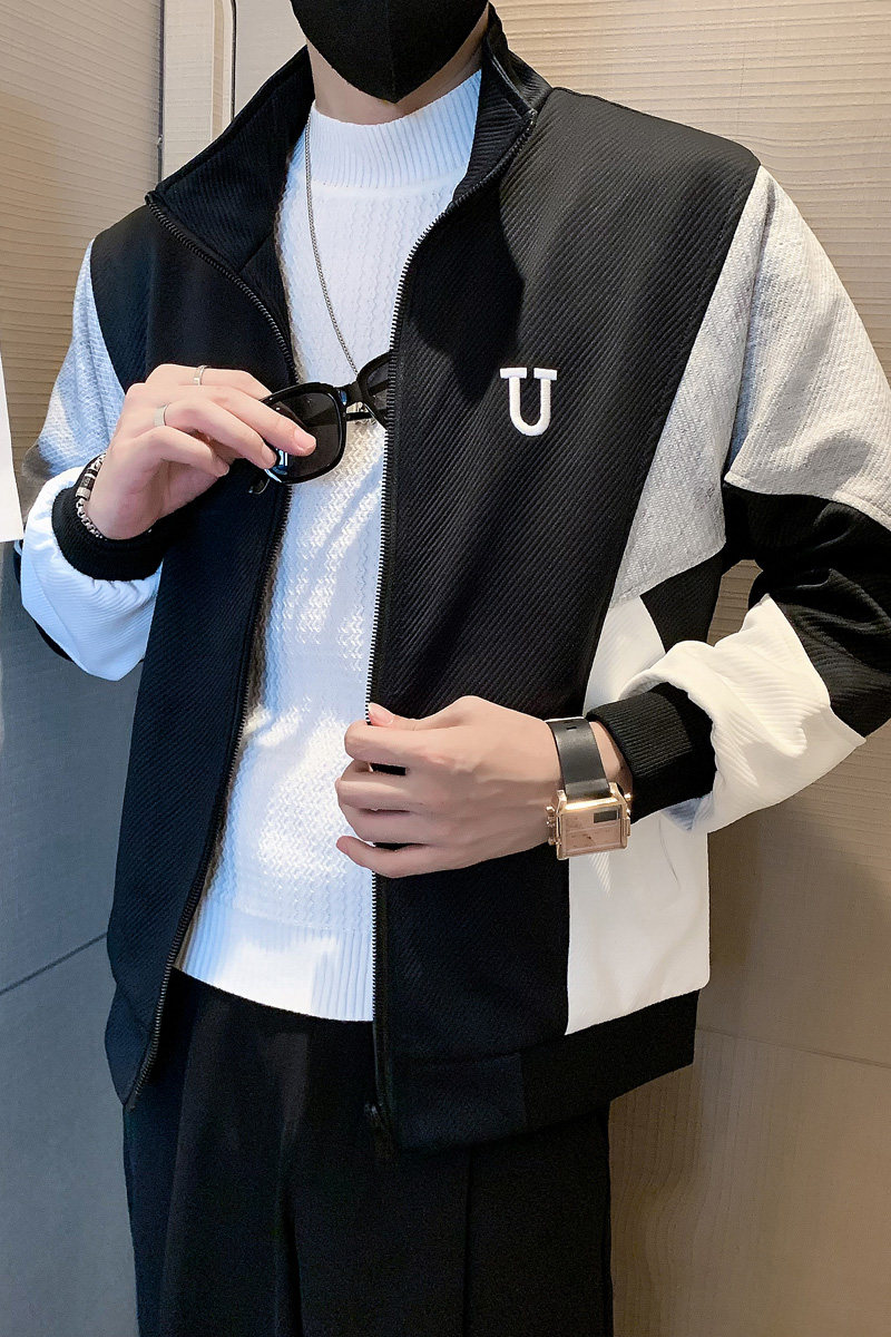 JK30-P108-控148-秋冬社会小伙潮牌新款棒球服机车服夹克外套男,男装夹克,电商A370