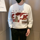 2024秋冬潮牌新款圆领卫衣男A370-W31-P65，男装卫衣，电商A370