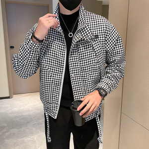 秋冬新款个性潮牌立领夹克男JK50-P98图片