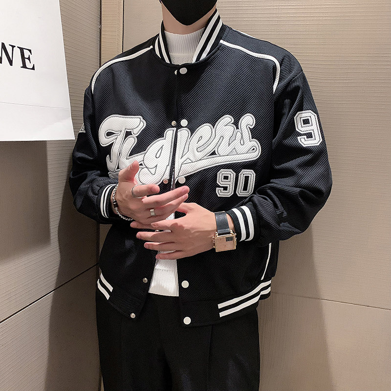 A370-JK26-P98-控138秋冬新款棒球服夹克机车服外套男,男装夹克,电商A370
