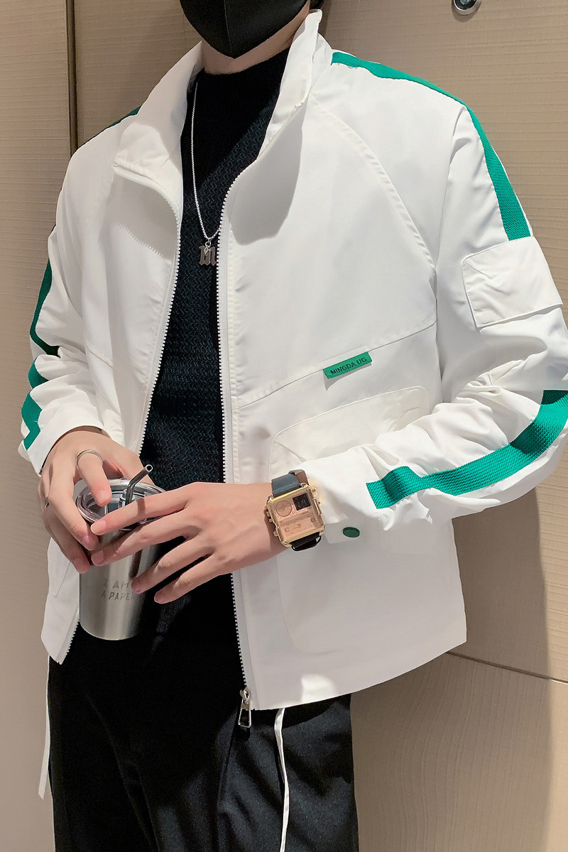 A370-JK27-P88-控108社会小伙秋冬新款立领夹克外套男,男装夹克,电商A370