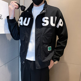 JK29-P98-控138店主秋季男士夹克外套工装宽松立领潮流休闲男，男装夹克，电商A370