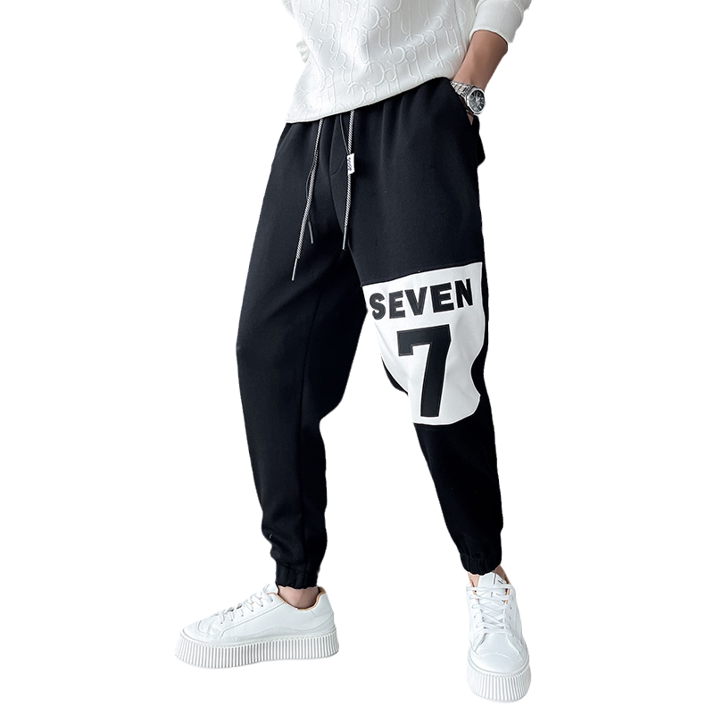 抖音直播秋冬新款潮牌哈伦裤休闲裤卫裤X920-P55-控78,男装休闲裤,电商A370