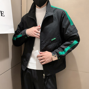 A370-JK27-P88-控108 社会小伙秋冬新款夹克外套男 黑1图片
