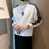 W22-P65-控98店主风秋季新款长袖宽松套头圆领男士卫衣，男装卫衣，电商A370