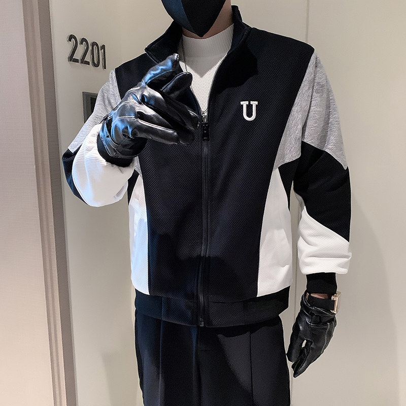 JK30-P108-控148-秋冬社会小伙潮牌新款棒球服机车服夹克外套男1,男装夹克,电商A370